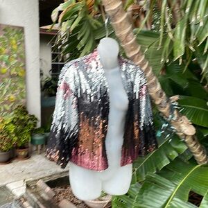 Anna and Ava sequin topper or jacket